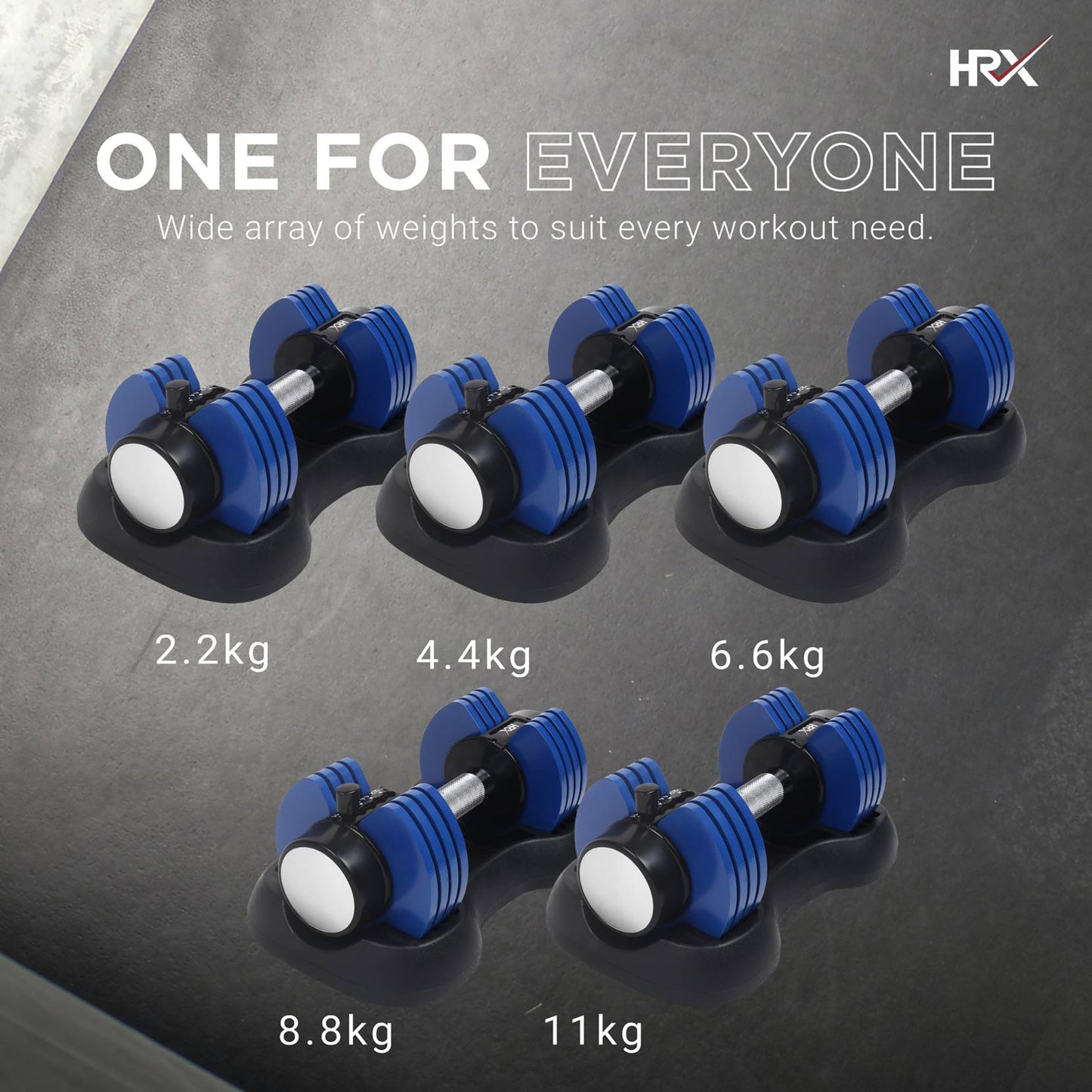 Reach HRX Ignite Adjustable Dumbbells - Home Gym Use