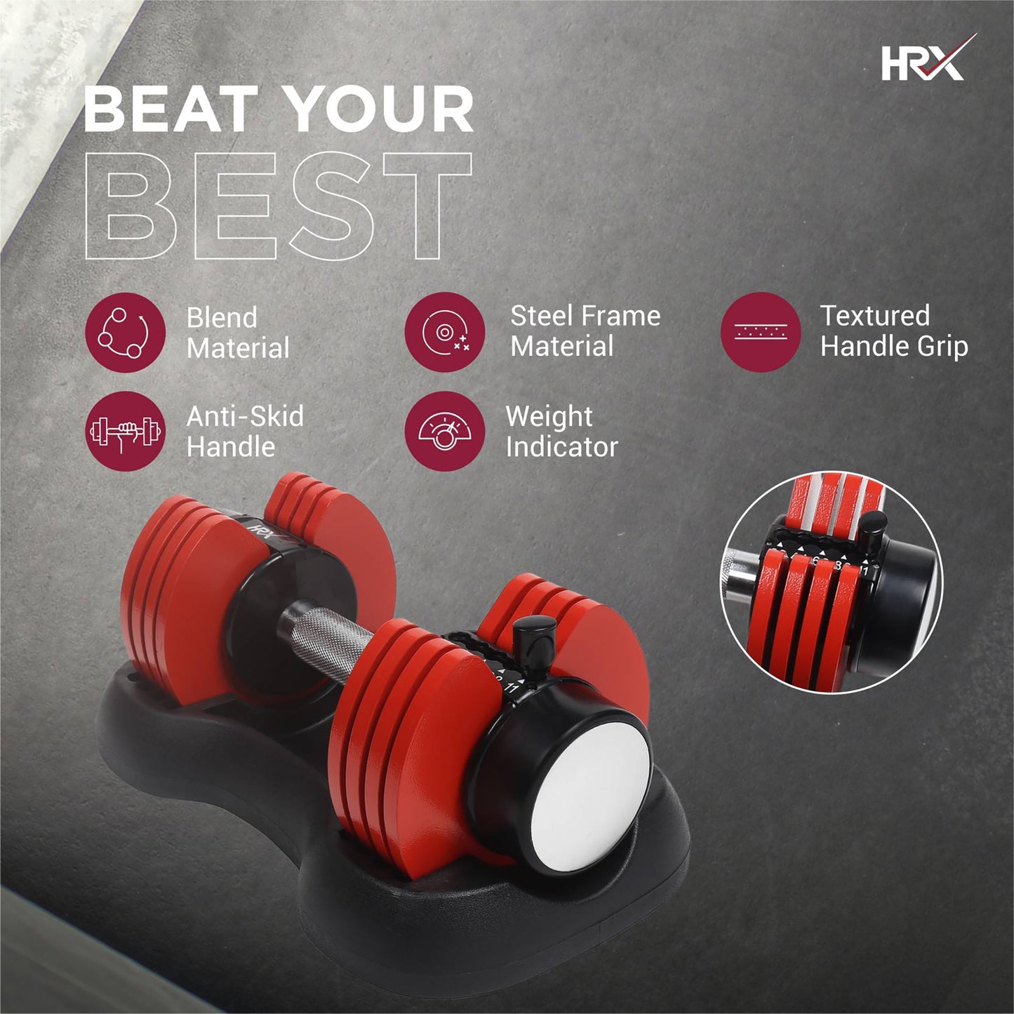 Reach lightweight dumbbells - home rehabilitation exercise