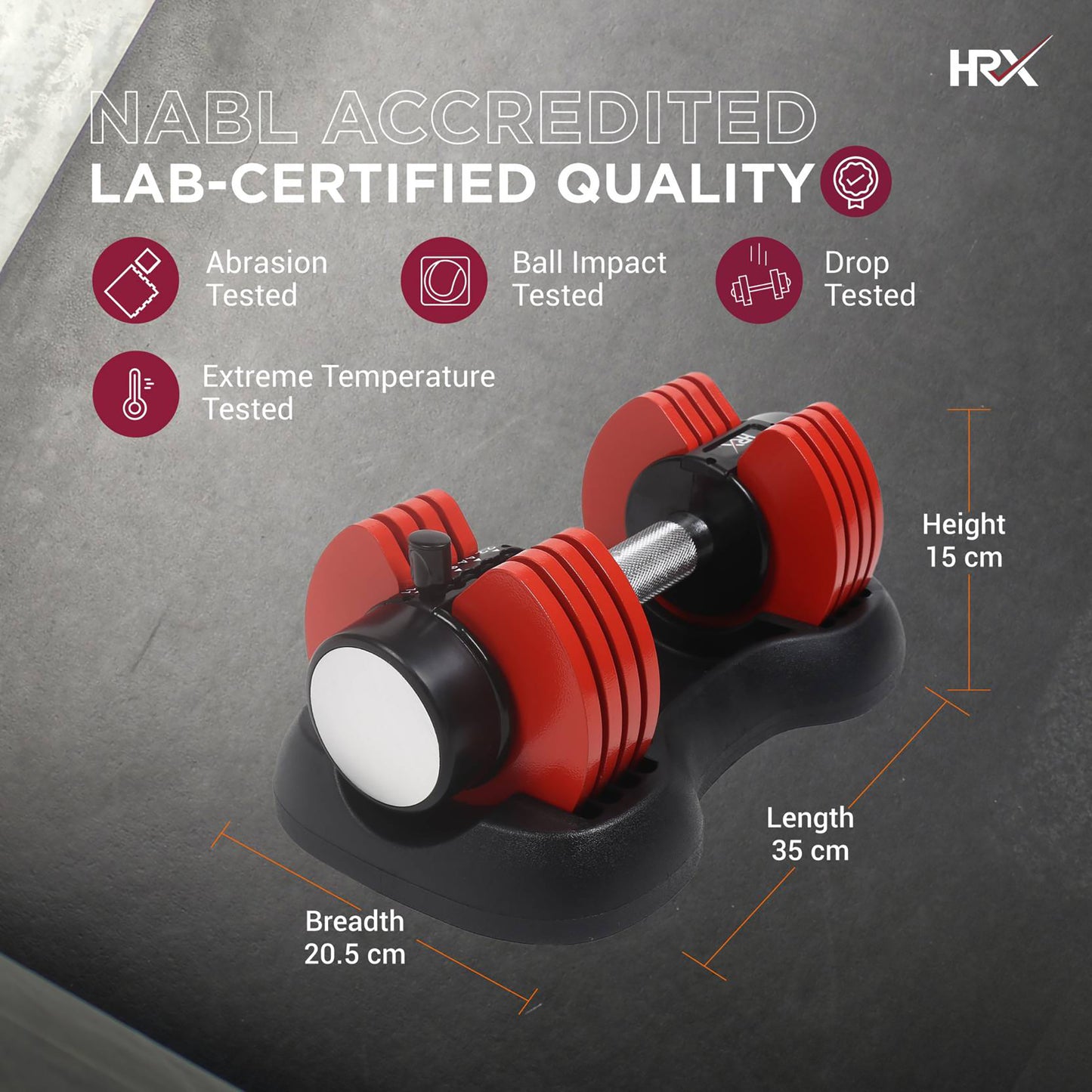 Reach durable cast iron dumbbells - fitness class