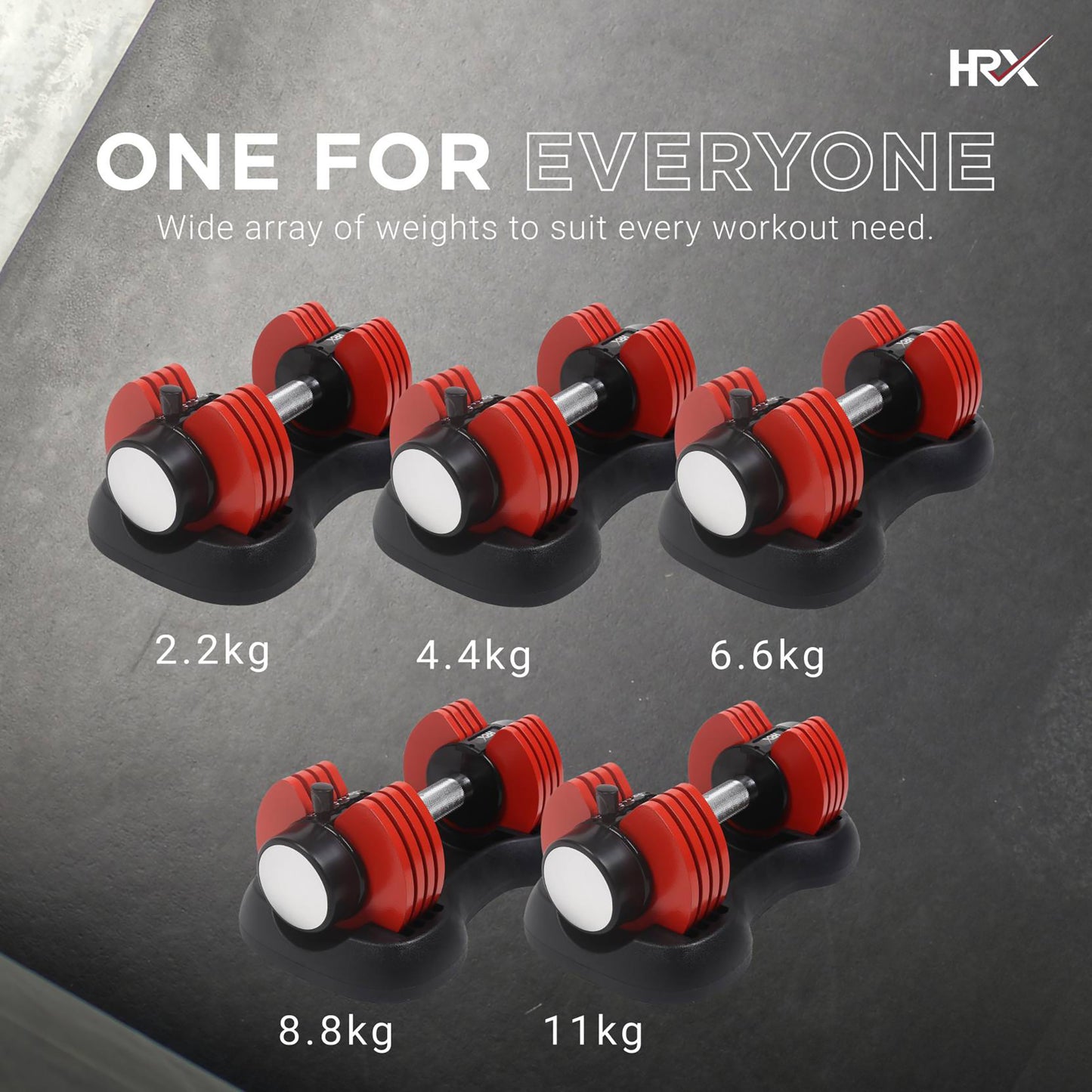 Reach adjustable dumbbells - home gym setup