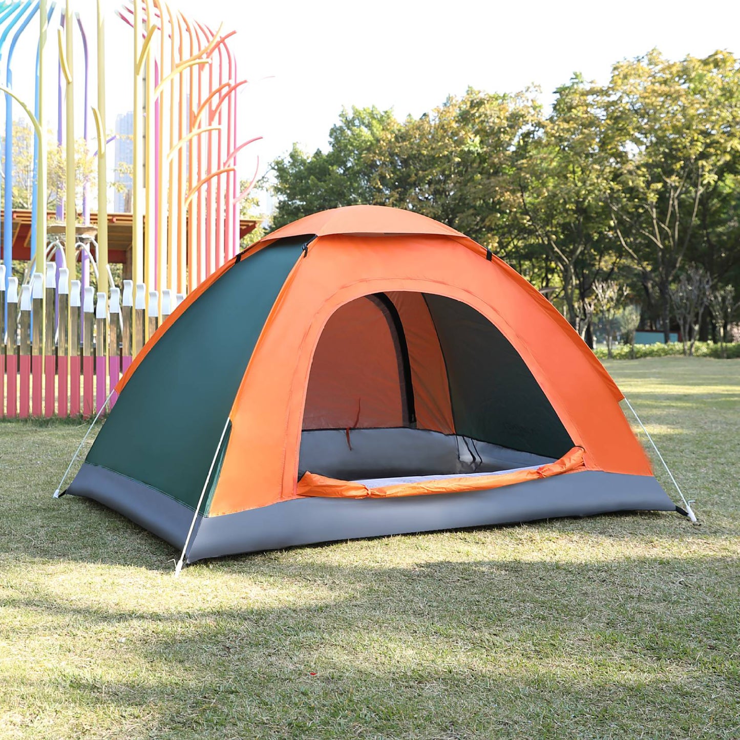 Reach green camping tent - backyard sleepovers