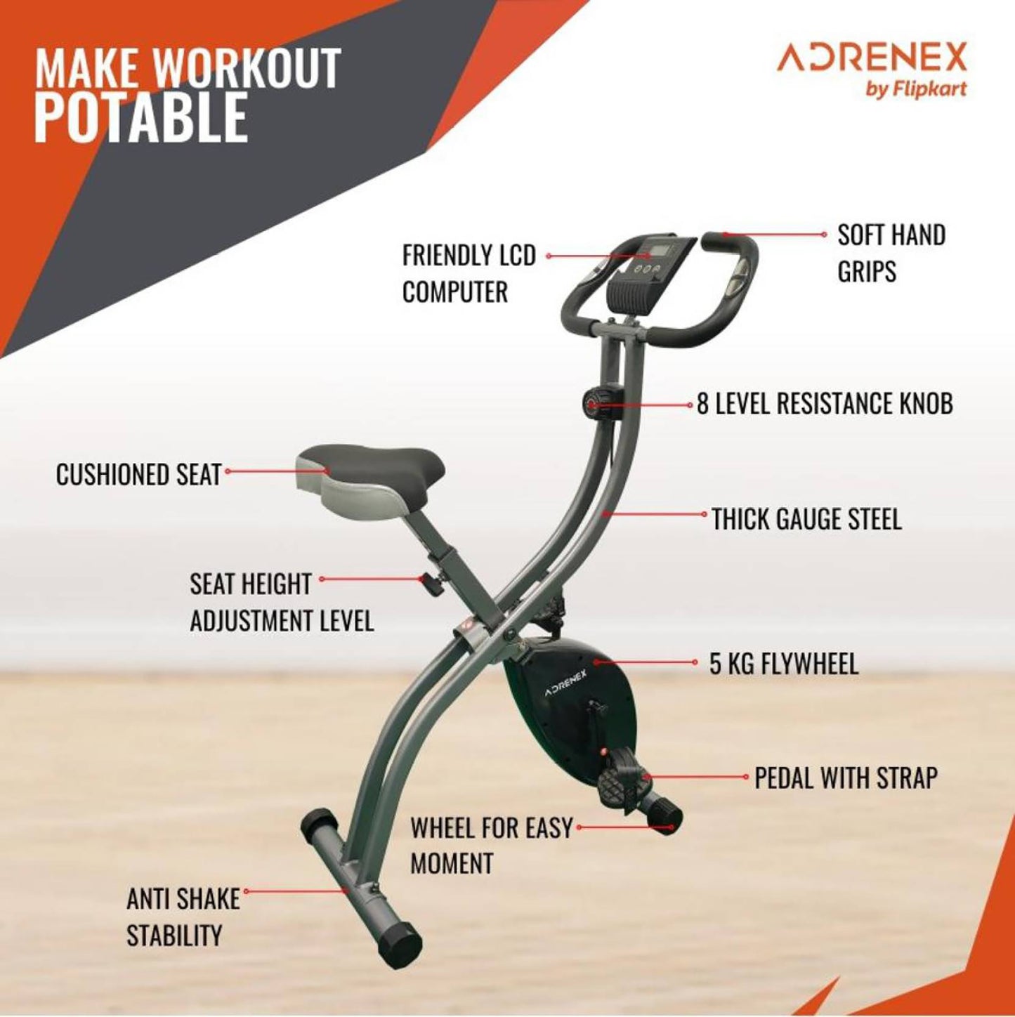 Reach Adrenex X Bike - Family fitness sessions