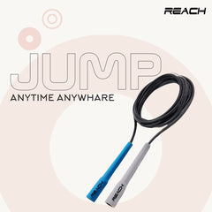 Reach Skipping Rope for Men, Women & Children | Jumping Rope for Exercise, Workout & Weight loss | Best for Home gym| Premium and tangle free Jumping rope (Blue)