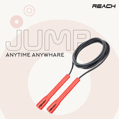 Reach Skipping Rope for Men, Women & Children | Jumping Rope for Exercise, Workout & Weight loss | Best for Home gym| Premium and tangle free Jumping rope (Orange)