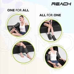 Reach Jomo Leg, Calf & Foot Massager | Air Compression Leg Massager for Pain Relief, Muscle Relaxation & Blood Circulation | Portable Air Pressure Massager