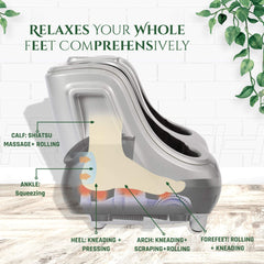 Reach Bliss-N Electric Foot,Leg & Calf Massager | Shiatsu, Acupoint,Vibration & Reflexology Massage | Machine for Pain Relief & Relaxation at Home & Office.