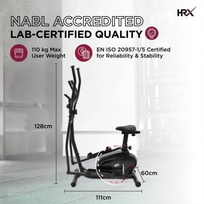 Reach HRX Ignite EB500 elliptical - home gym setup