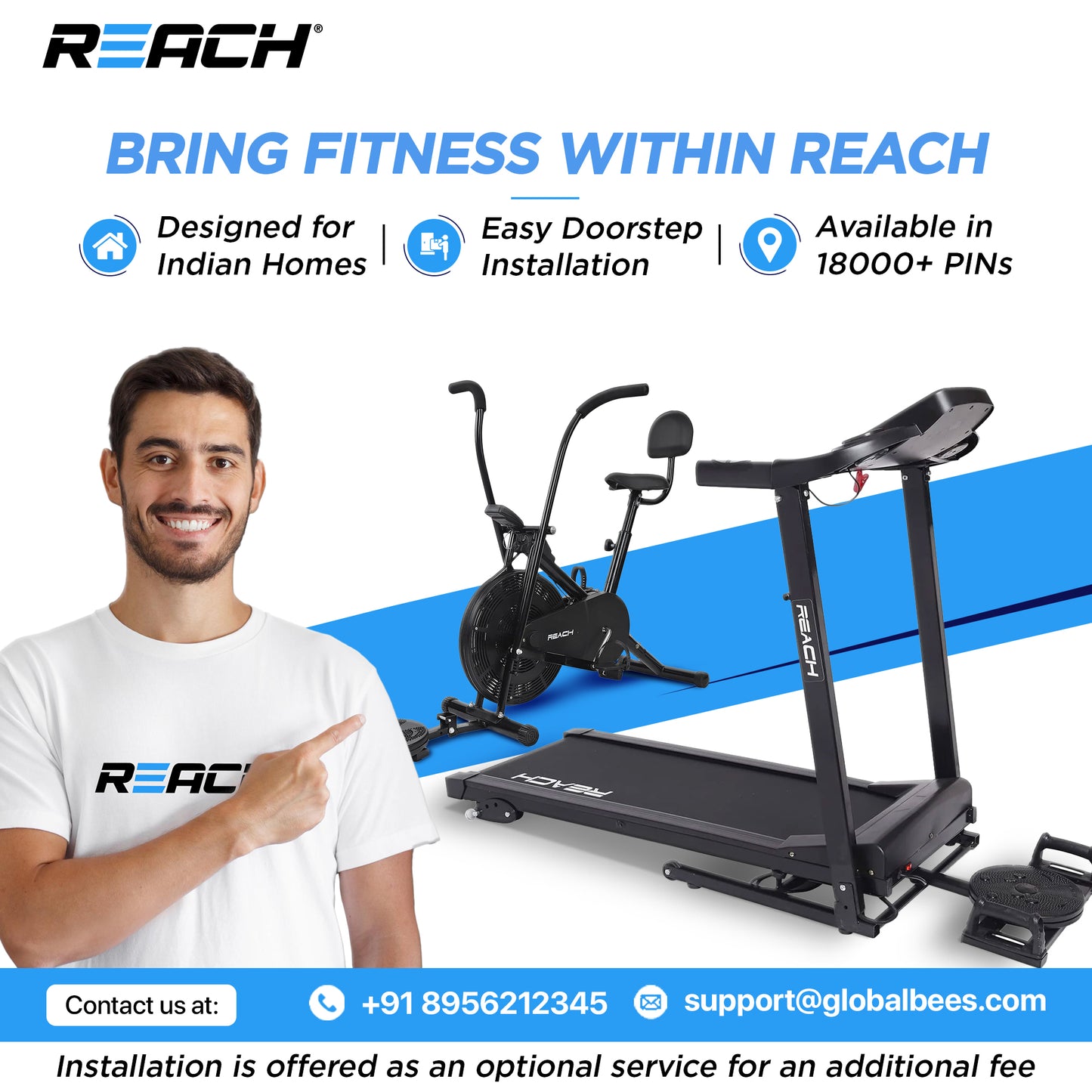 Adrenex treadmill - home workout equipment