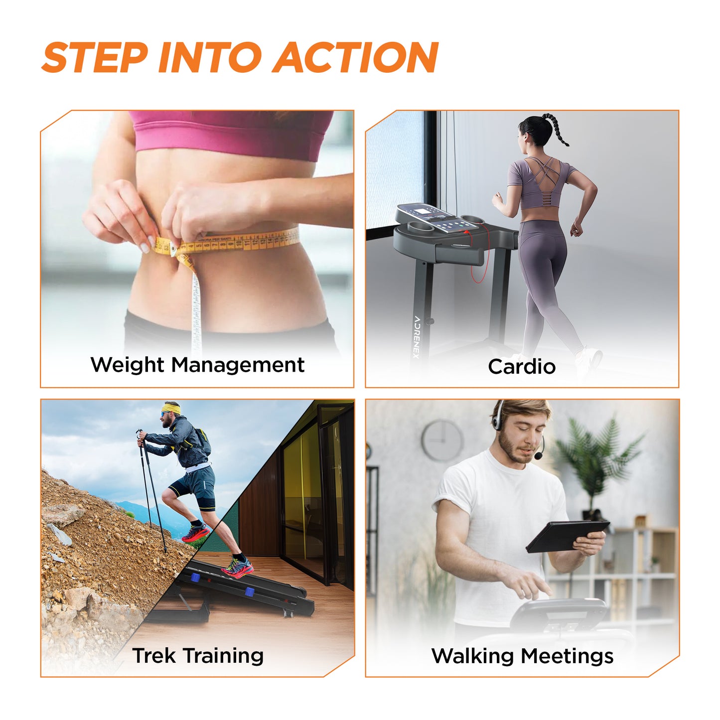 Reach Adrenex treadmill - Compact exercise solution