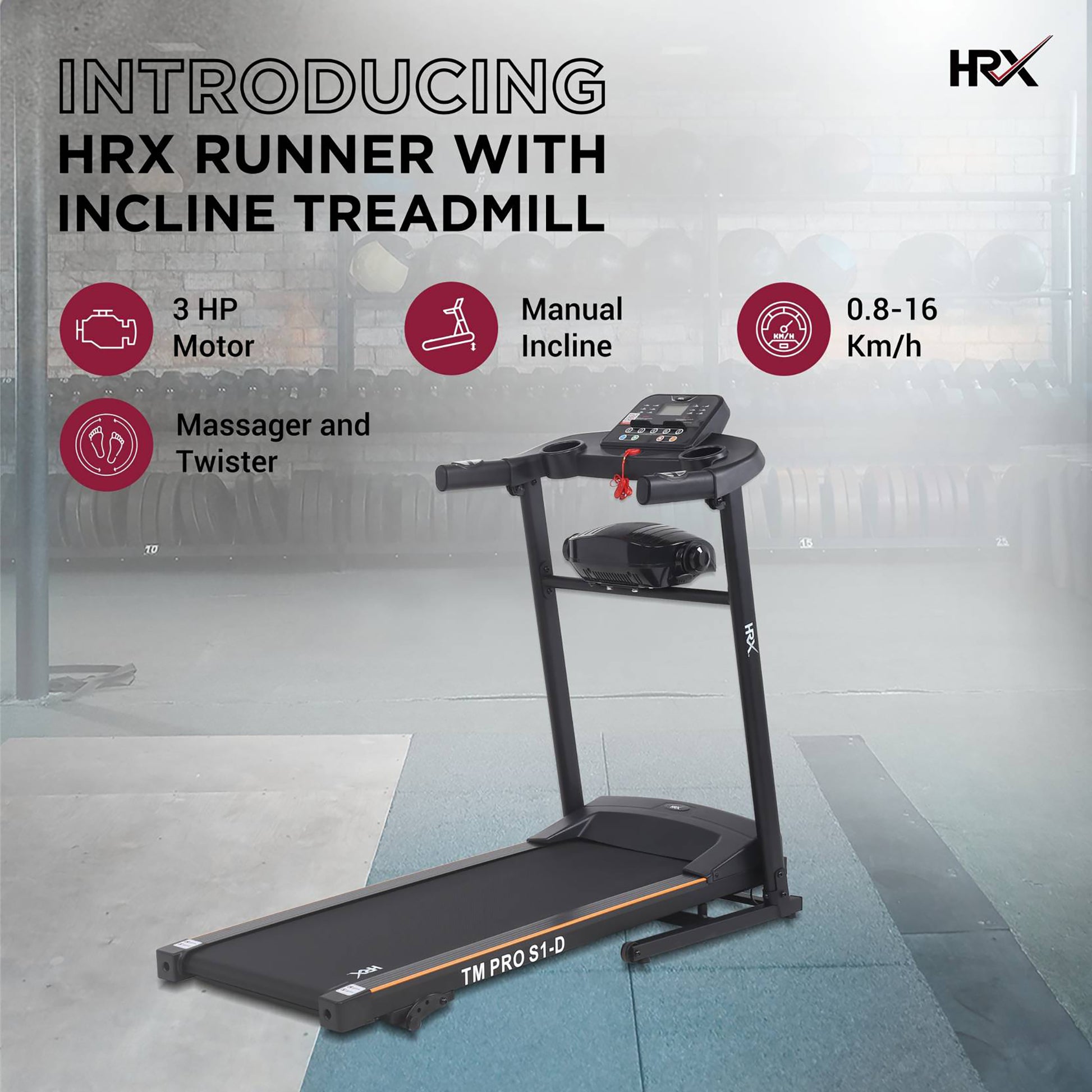 Reach Motorized Treadmill - Engaging family fitness sessions