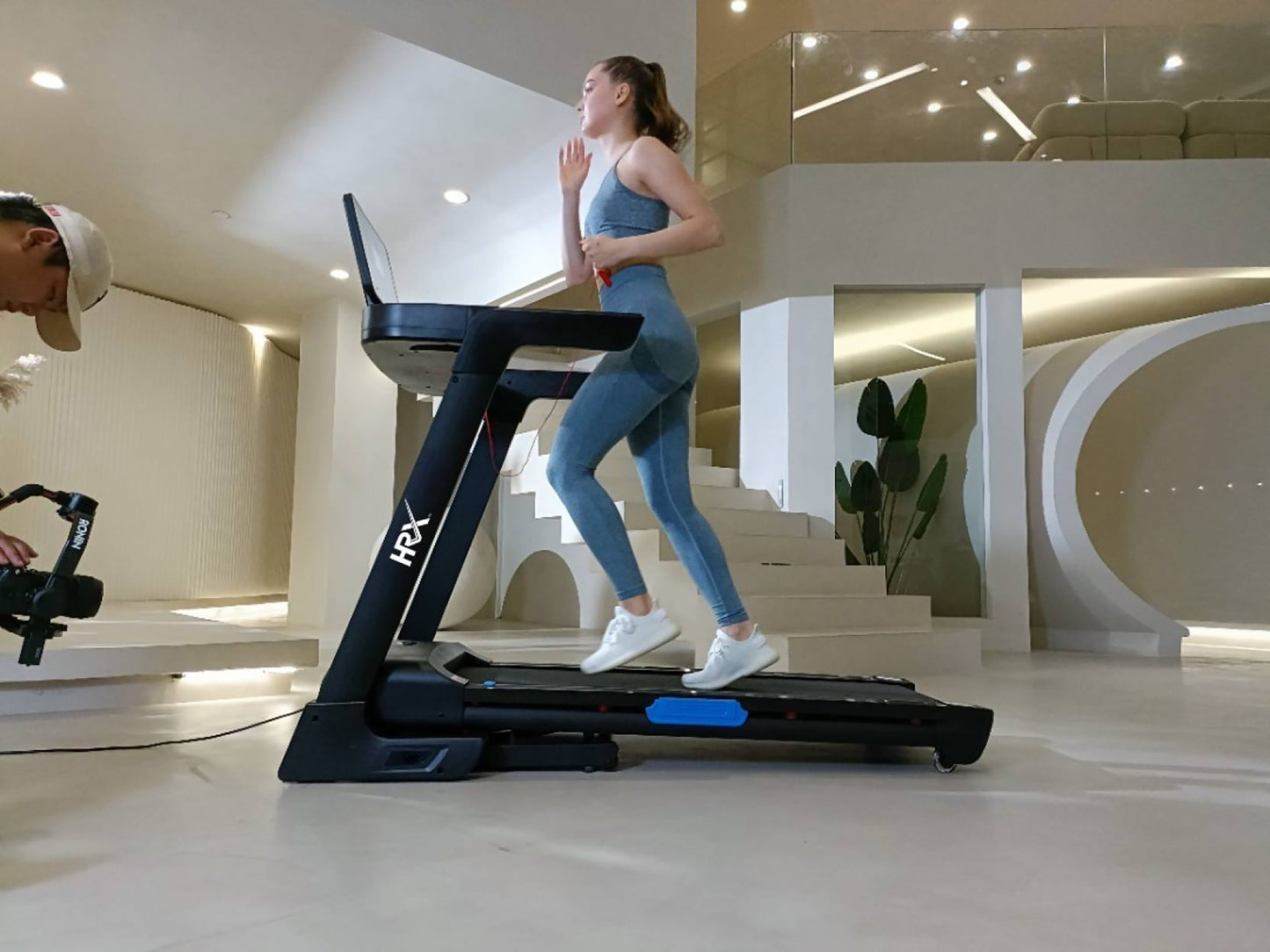Reach treadmill - home gym workout setup