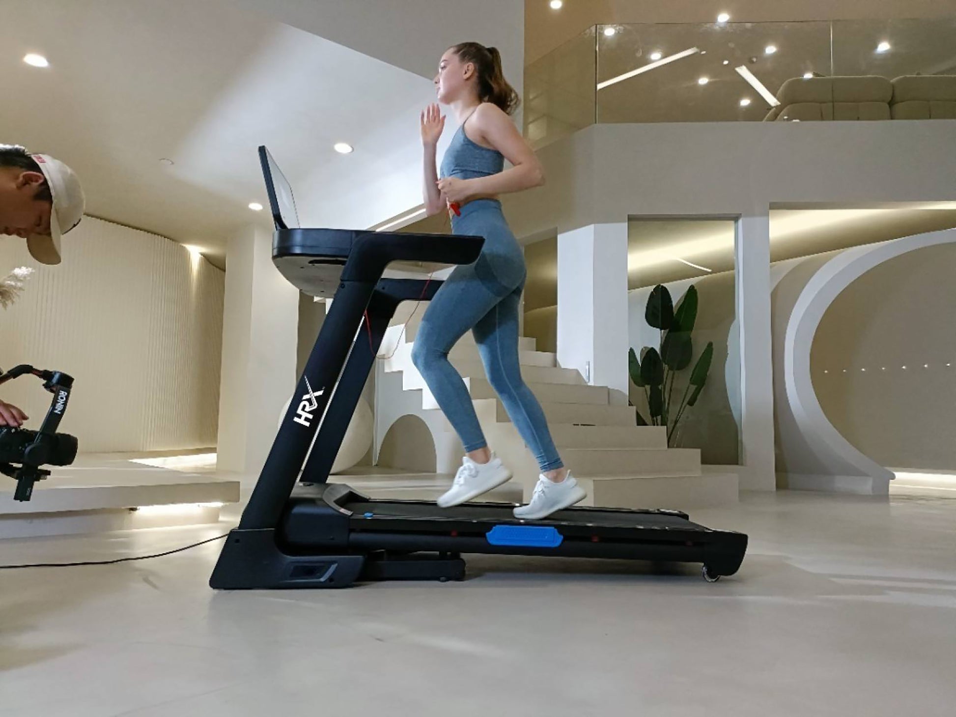 Reach treadmill - home gym workout setup