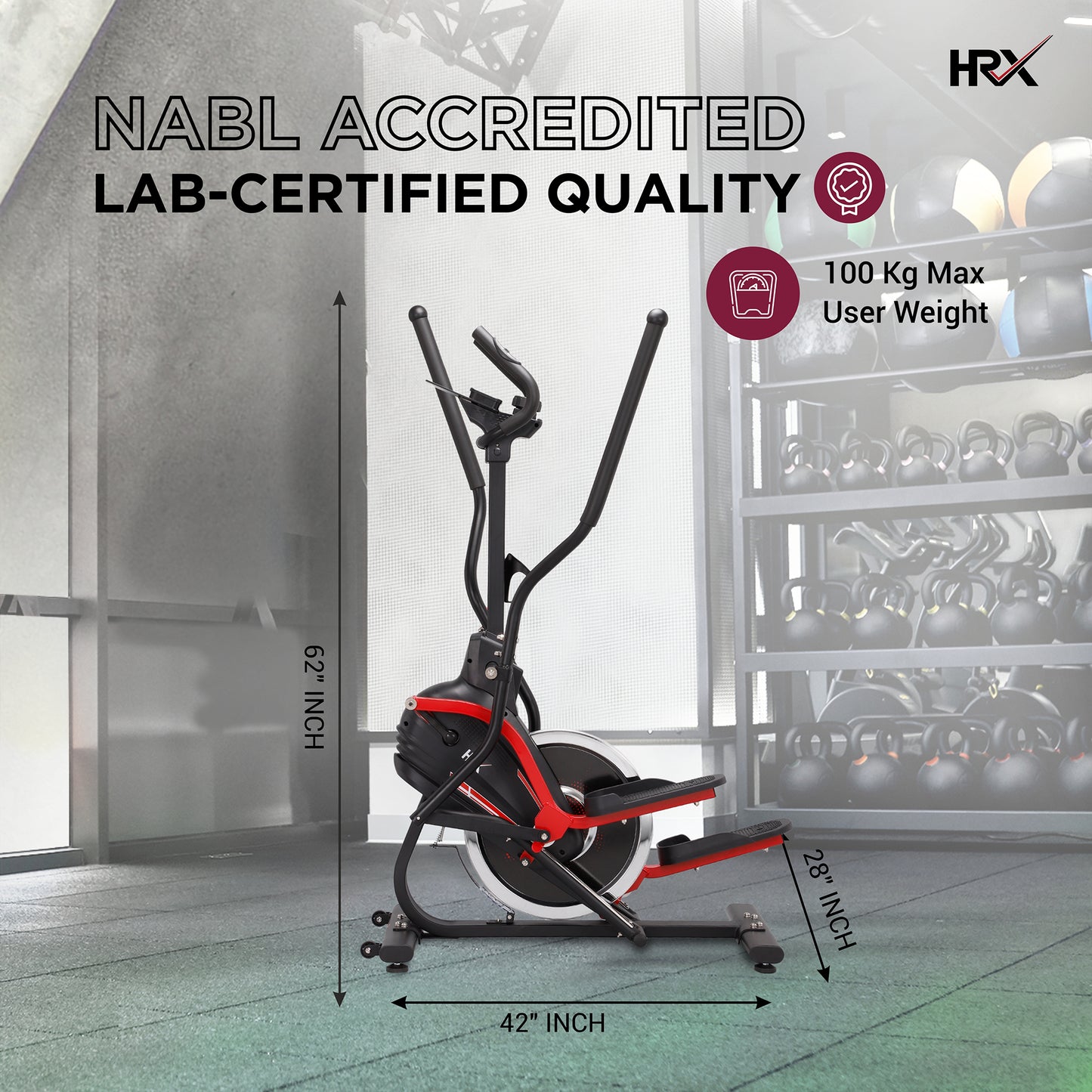 Reach compact cross trainer - low-impact cardio