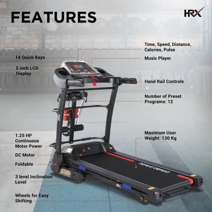 Reach treadmill with 3.5 HP - fitness equipment