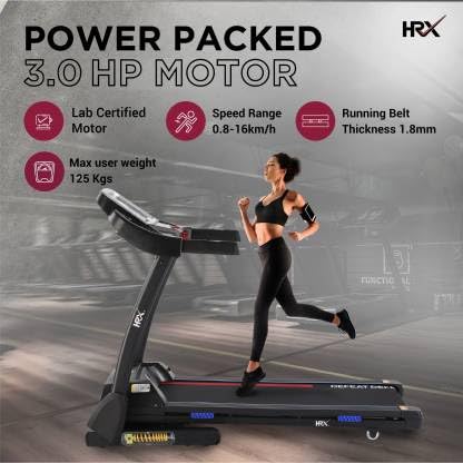 Reach HRX Runner Pro Treadmill - compact and foldable design