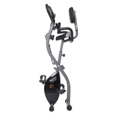 Reach Contempo Foldable Exercise Cycle Perfect for Home Gym | X-Bike with Back Support, Hand Support and Resistance Rope. Best Exercise Bike for Full Body Cardio Workouts.