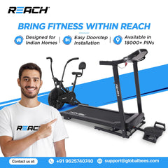 Reach Multipurpose Gym Bench for Home | Adjustable Positions | Full Body Workout Weight Training Bench | Soft Foam Padding | Incline/Decline Bench Press for Strength Training | Max User Weight 100kg