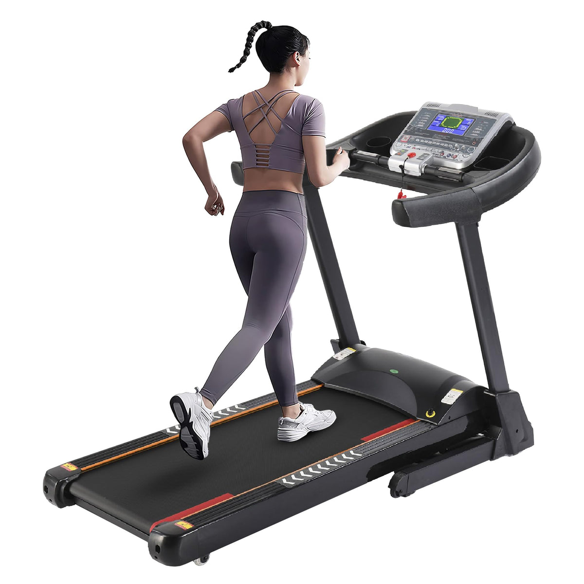 REACH Athlete Pro 3.5 HP Peak DC Motorized Foldable Treadmill for Home Use | 15 Levels Auto Incline | Max Speed 18 Km/H & User Wt. 150 Kg | Running Machine for Home Gym with LCD Display & Bluetooth