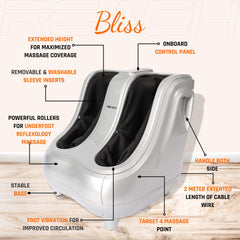 Reach Bliss Electric Foot Leg Calf Massager With Shiatsu, Acupoint,vibration & Reflexology Massage Machine For Pain Relief Relaxation at Home and Office.