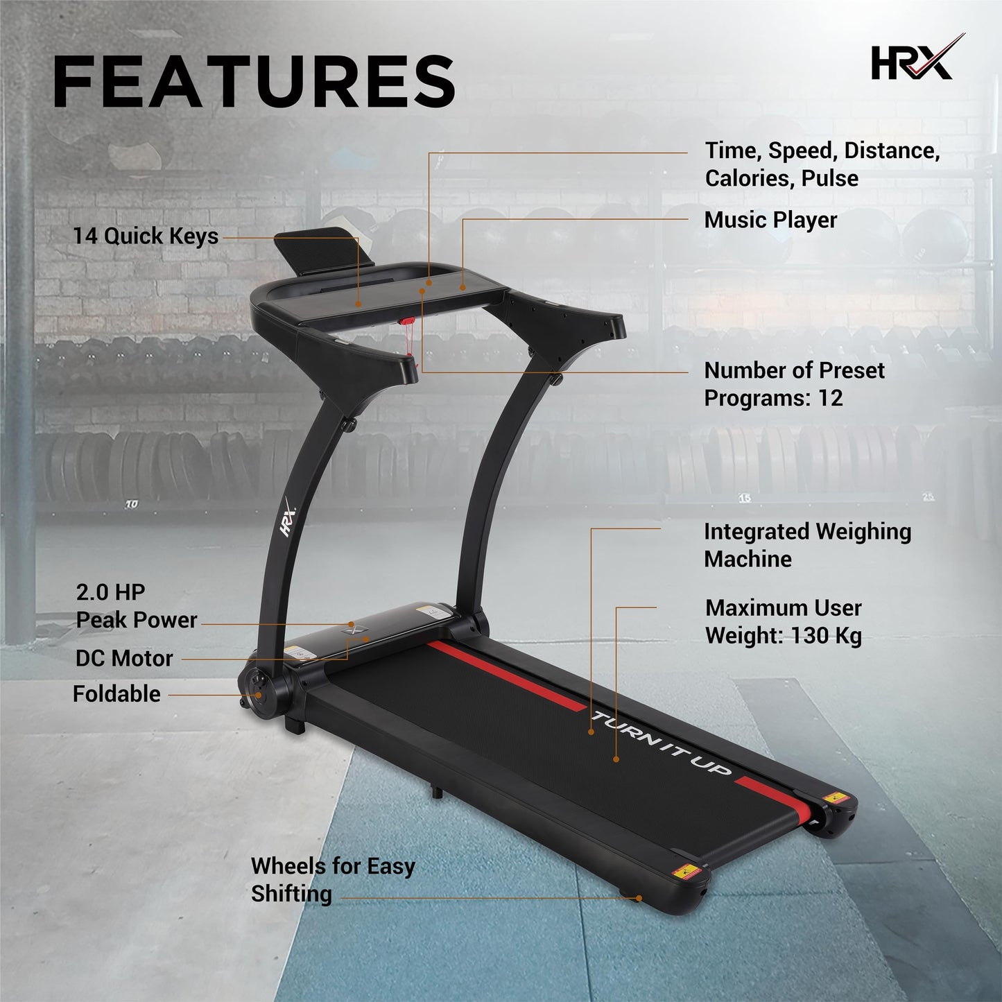 Reach HRX Jogger Pro Treadmill - Stylish Running Experience