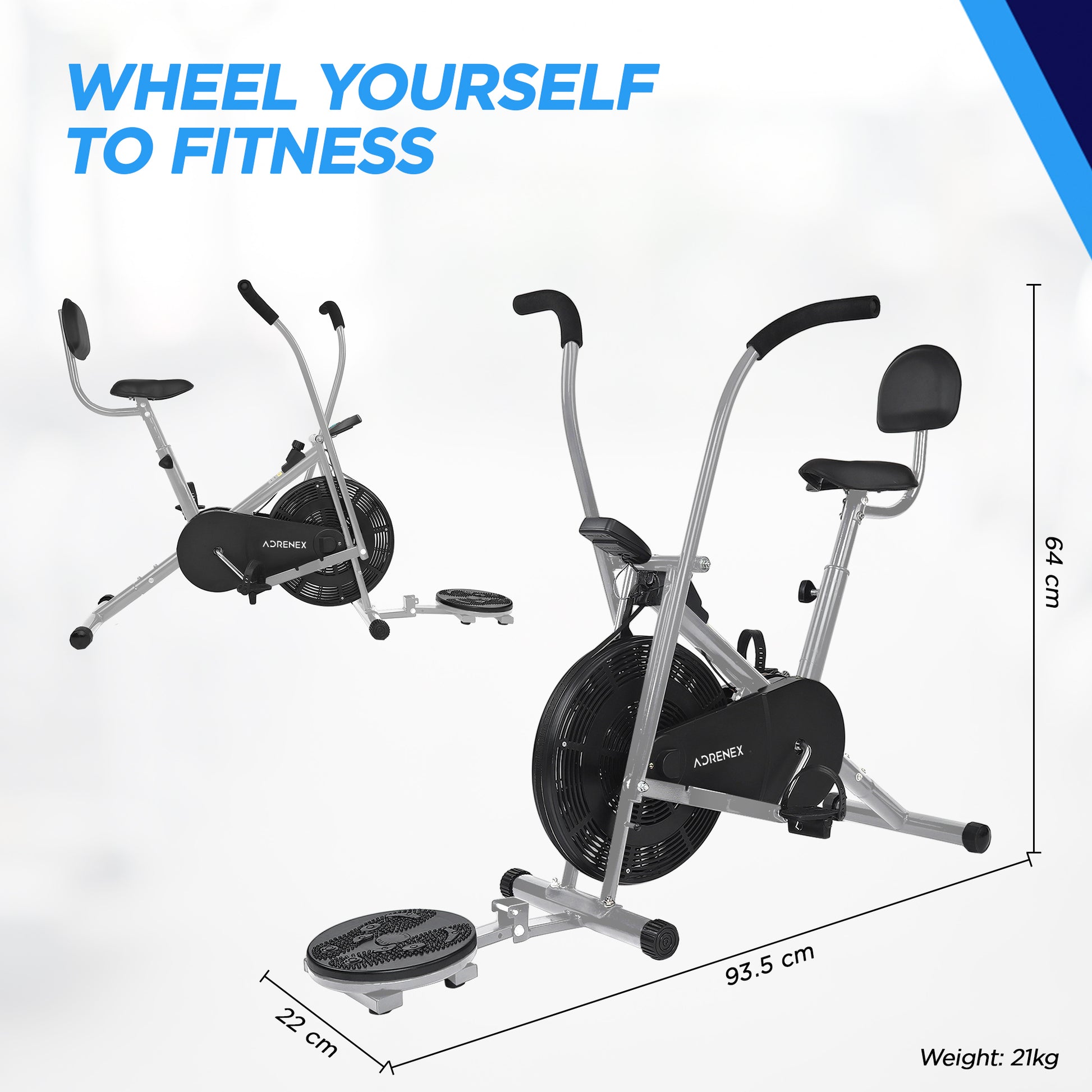 Reach AIRBIKE100BST Exercise Bicycle - Family exercise equipment