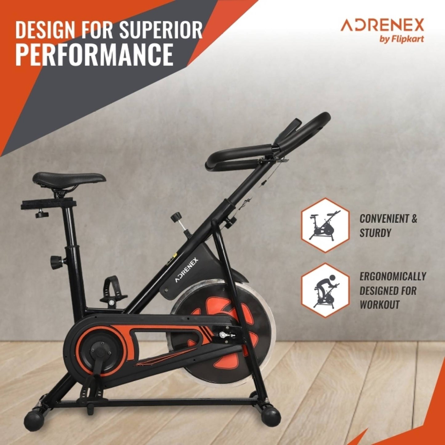 Reach Adrenex Spin-700 - sturdy exercise bike for weight loss