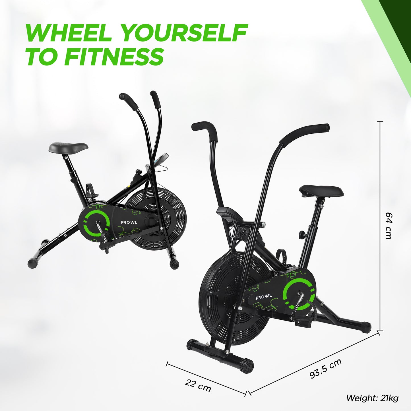 Reach ergonomic exercise bike - comfortable seat