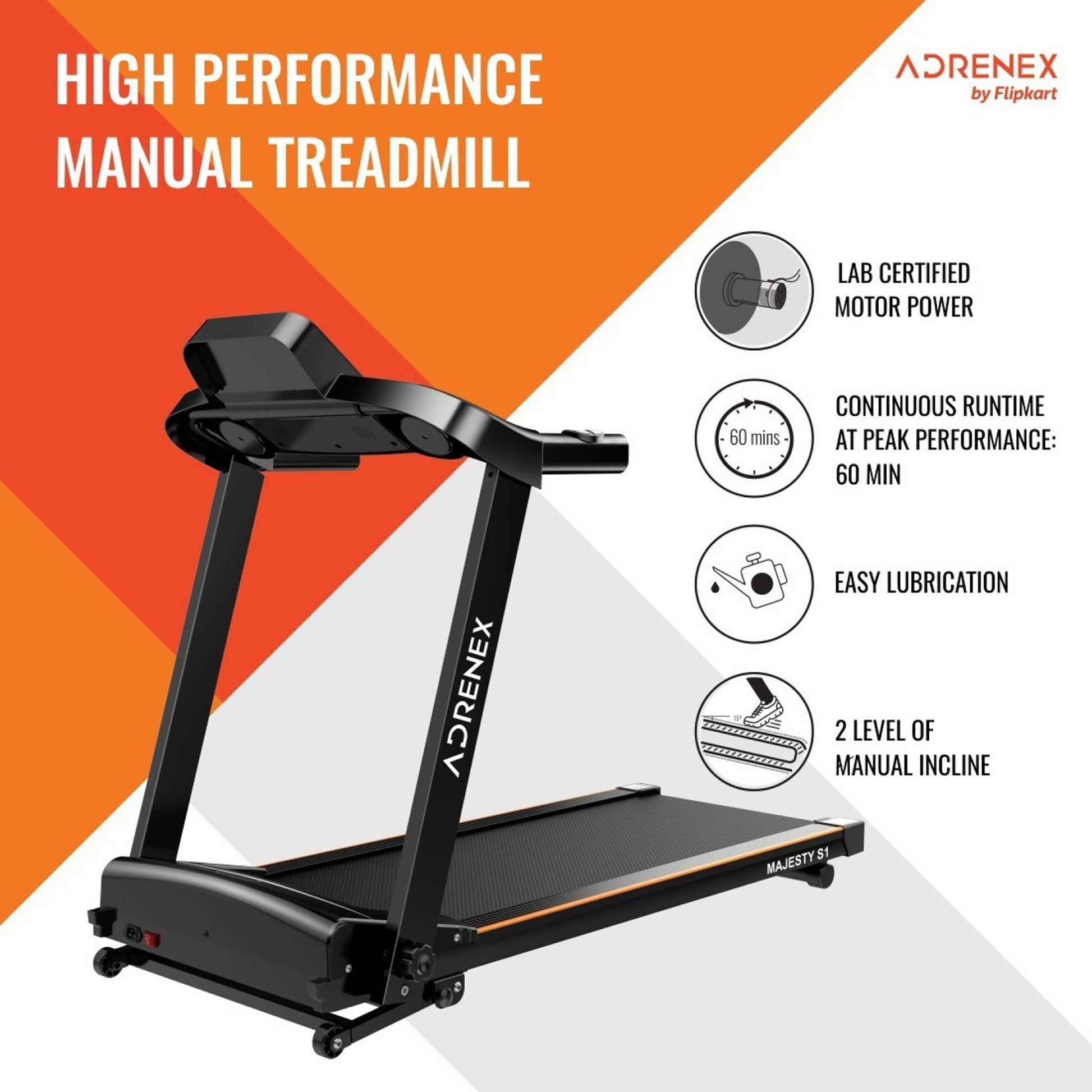 Reach treadmill - user exercising