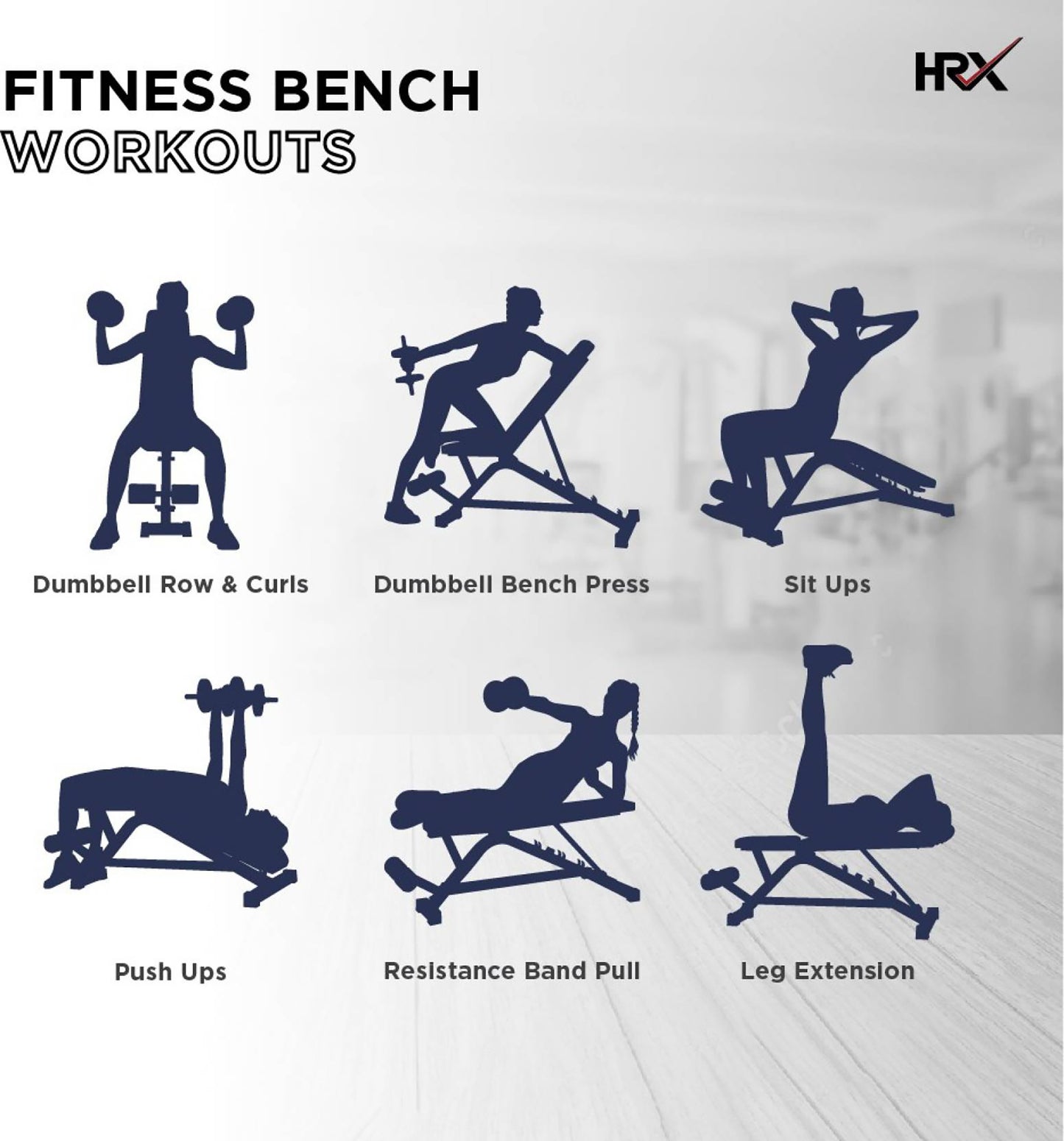 Reach HRX Abdominal Fitness Bench - strength training