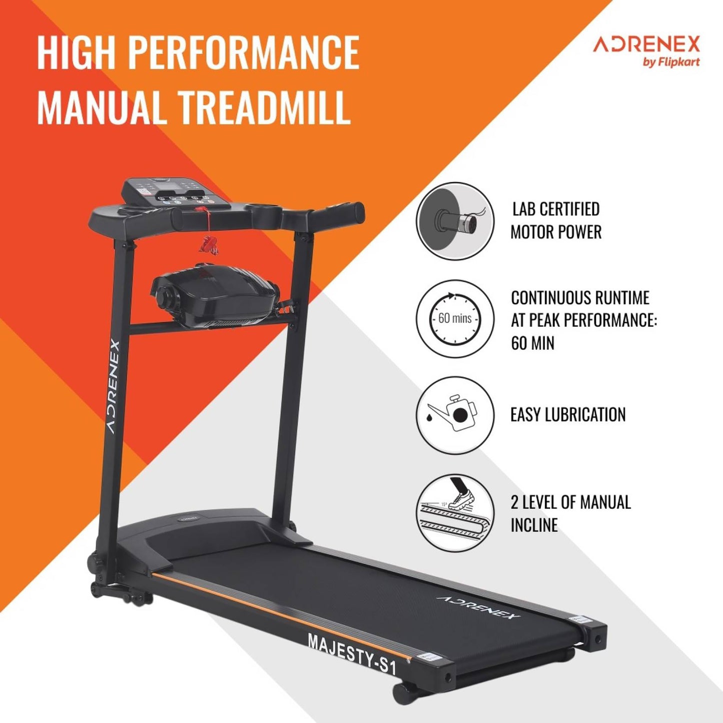 Reach Majesty S1 Treadmill - home gym accessory