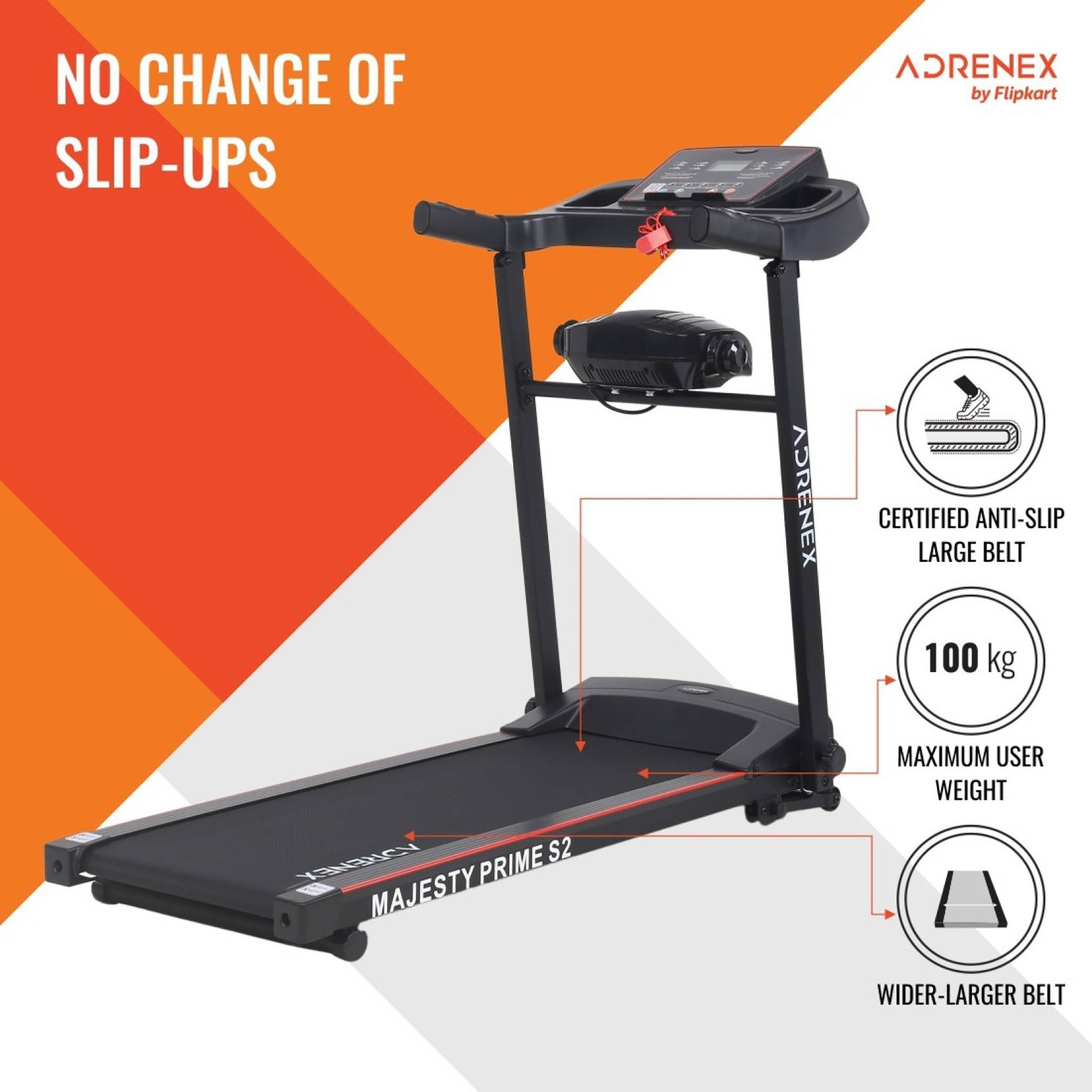 Reach treadmill - compact foldable design