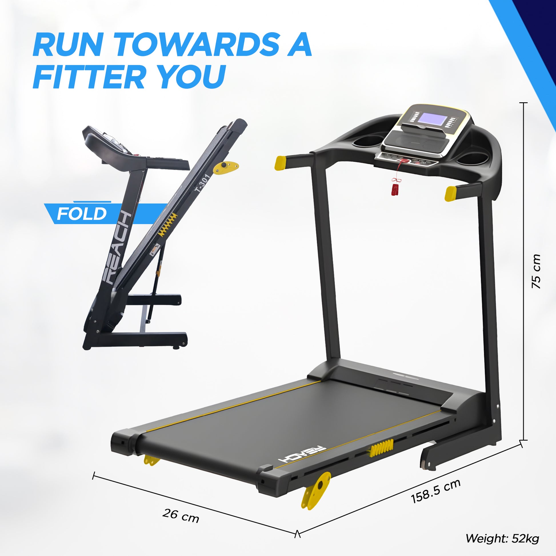 Adrenex treadmill - Bluetooth treadmill for home