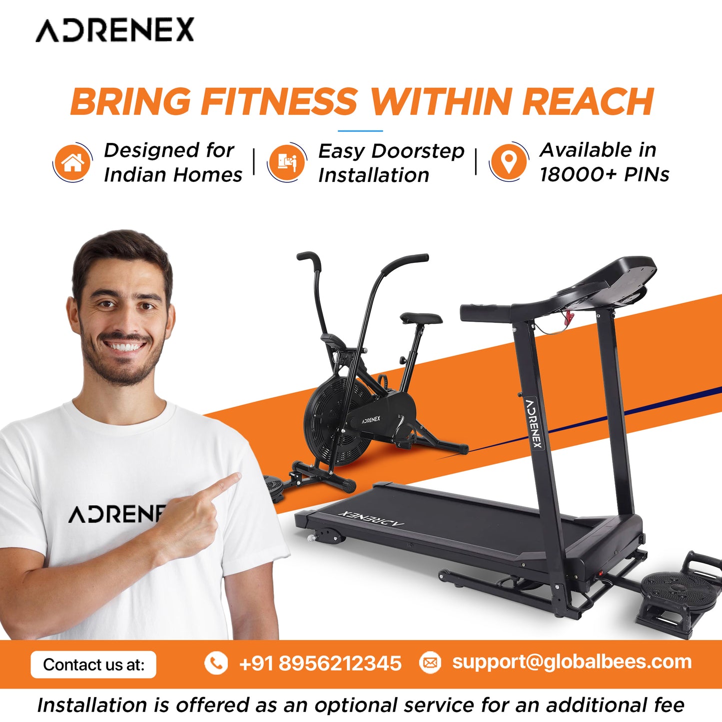 Reach manual treadmill - Ideal for home workouts