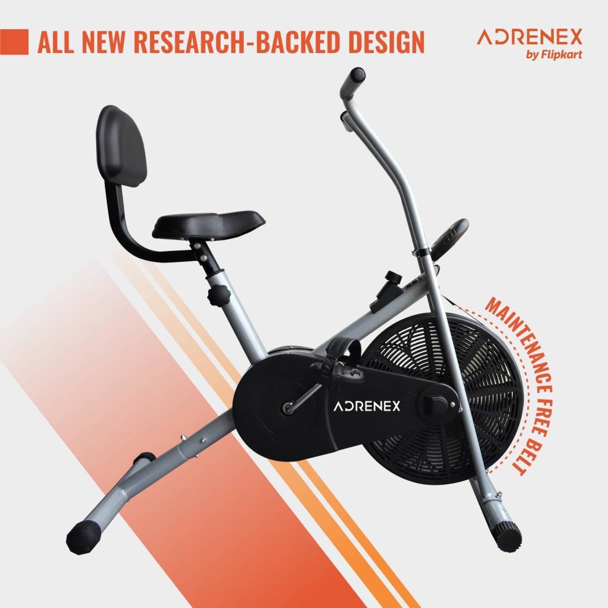 Reach Dual Action Air Bike - Compact Home Fitness Solution