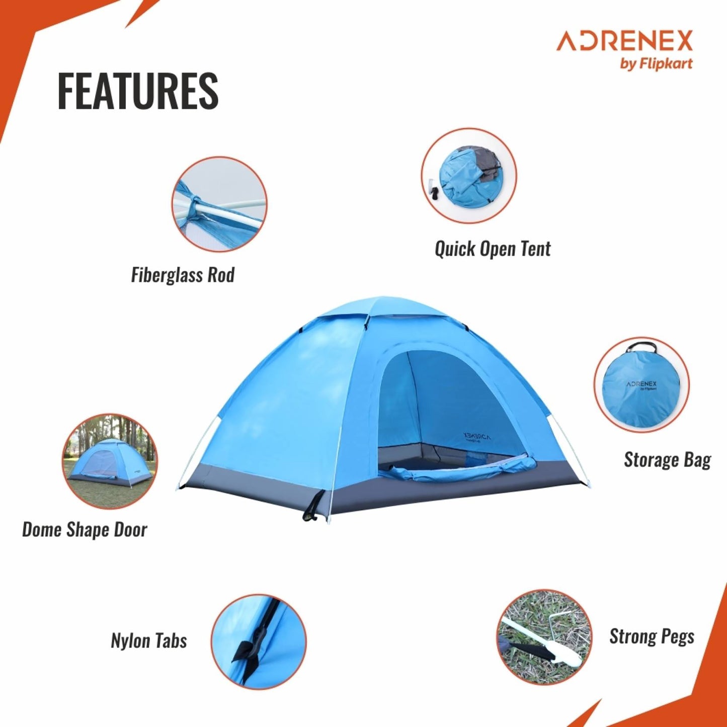 Reach Portable Camping Tent - Lightweight and easy to carry