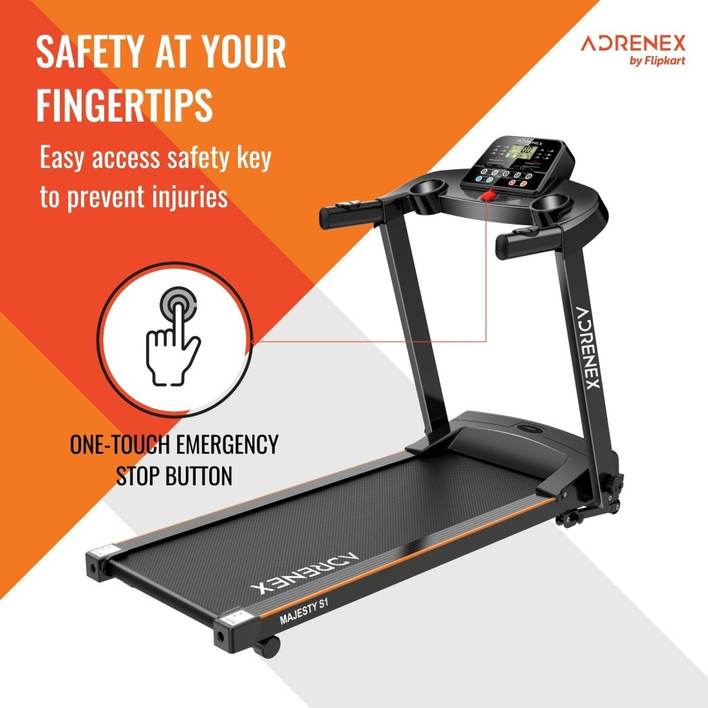 Reach treadmill - foldable design