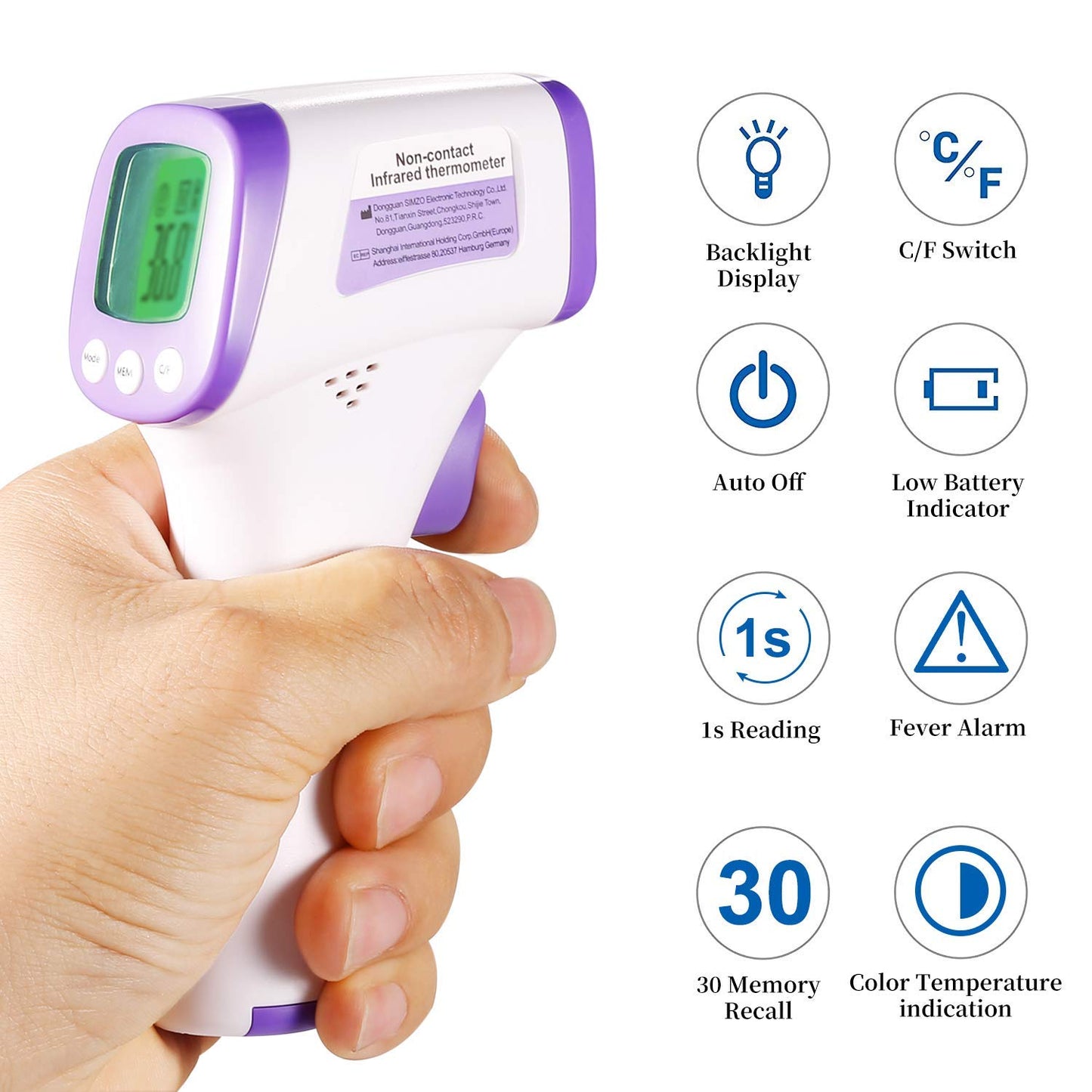 Features of Thermometer Gun 