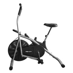 Reach Exercise Fitness Air Bike Cycle with Moving Handle | For Weight Loss at Home