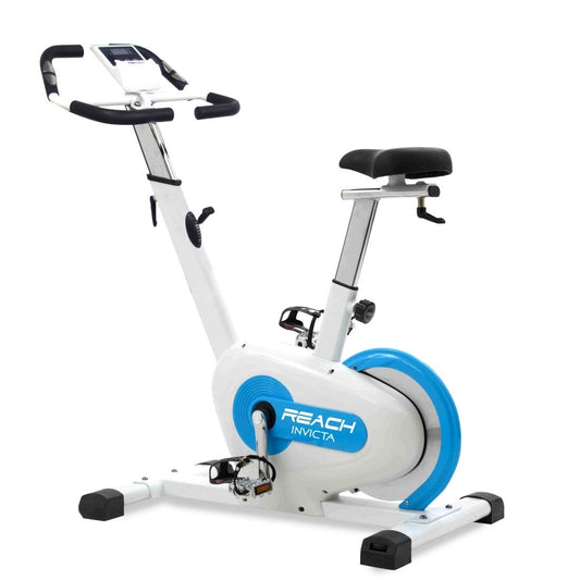 Reach Invicta Spin Bike with 10kg Flywheel | Exercise Cycle for Home Gym | Adjustable Magnetic Resistance for High-Intensity Fitness Workouts | Rear Drive Flywheel | Max User Weight 110kg