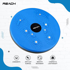 Reach Tummy Twister | Acupressure Twister Magnets | Useful for Core,Abdominal, ABS, Exerciser | Body Toner-Fat Buster Oblique Workout Perfect Waist Trimmer for Men & Women