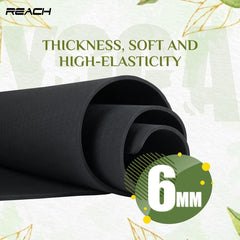 Reach Yoga Mat for Gym Workout and Yoga Exercises with 6 mm Thickness, Anti Slip Exercise Mat With Skin Friendly Material Suitable for Men & Women